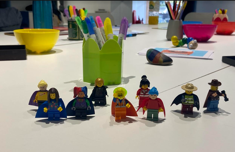 'Lego Superheroes' workshop. Creative Leaders Training 2023.
